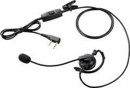 Kenwood KHS-35F - Headset met zwanenhalsmicrofoon - VOX en in-line PTT - Zwart