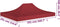 vidaXL - Partytentdak 270 g/m² - 4,5x3 m UV- en waterbestendig - bordeauxrood