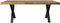 Liviza Eettafel Brut 220 x 100 cm - Mangohout - Rechthoek Hout - 75 cm , 220 cm , 100 cm