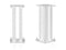 NorStone Stylum Square - Luidsprekerstandaard 60 cm - Trillingsabsorptie - Wit