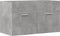 vidaXL - Wastafelkast - 80x38,5x46 - cm - spaanplaat - betongrijs