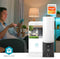 Nedis WIFICOL20BK - Buitencamera - Full HD 1080p Bewegingsdetectie 1000 Lumen LED - Zwart