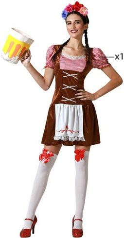 Kostuum Duits Kamermeisje Bruin - XXL
