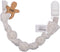 Snoozebaby Speenkoord - Fopspeenkoord biologisch katoen - Zachte knopen - Stone Beige