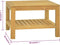 vidaXL - Salontafel - 60x60x40 - cm - massief - teakhout