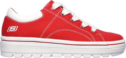 Skechers Street Cleat - Dames Sneakers - Air Cooled Memory Foam - Rood