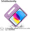 Accezz Kidsproof Backcover iPad 10.9 (2022) - Schokabsorberend - Handvat - Lila