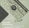 imoshion Tablet Hoes Geschikt voor Samsung Galaxy Tab S9 11.0 inch FE Plus - imoshion 360° Draaibare Design Bookcase 2.0 - Meerkleurig /Green Flowers