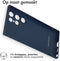 iMoshion Hoesje Geschikt voor Samsung Galaxy S24 Ultra Hoesje Siliconen - iMoshion Color Backcover - Donkerblauw