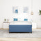 vidaXL - Bedframe - Blauw - 160x200 - cm - Corduroy - Stof