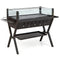 Coast Campinggrill - Houtskool - Windscherm - RVS - Opbergrek - 98 x 42 x 68 cm - Bruin Zwart