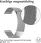 imoshion Milanees magnetisch bandje - Universeel 20 mm aansluiting - Maat S - Zilver
