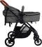 vidaXL - Kinderwagen - 3-in-1 - staal - lichtgrijs - en - zwart