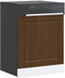 vidaXL - Vaatwaspaneel - Porto - 60x1,5x67 - cm - bewerkt - hout - bruin - eikenkleur