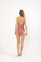 Barts Bathers V-Neck One Piece Badpak - Subtiele panterprint - Roze