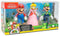 Super Mario Mushroom Kingdom speelfiguren - Set van 3 - Mario, Luigi, Peach