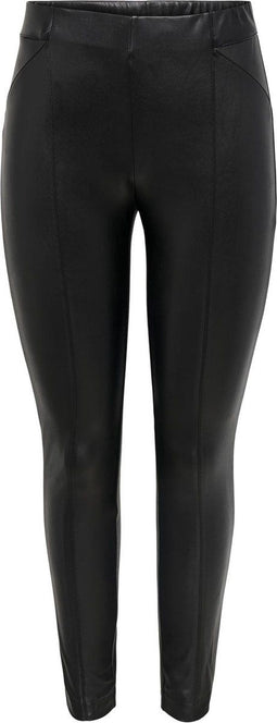 ONLY ONLJESSIE FAUXLEATHER LEGGING OTW NOOS - Imitatieleren broek - Slim fit - Zwart