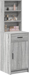 vidaXL - Hoge - Kast - Grijs - Sonoma - 40x41x135 - cm - Gelaagd - Hout