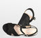 POSH by Poelman SOOF - Dames Sandalen met hak - Imitatiesuède - Zwart - Maat 37