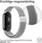 iMoshion Bandje Geschikt voor Xiaomi Smart Band 8 - iMoshion Milanees magnetische band - Zilver