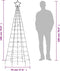 vidaXL - LED-kerstboom - met - spikes - 220 - LED's - warm - wit - 180 - cm