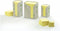 Post-it® Notes, Gerecycleerd, Toren, Geel, 76 x 127 mm, 16 Blokken, Non X-Wrapped, 100 Blaadjes/Blok