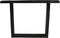 HSM Collection Eettafel Rechthoekig U-poot 220cm Zwart Acaciahout/Metaal