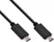 InLine 35705A - USB-C naar USB-C kabel - USB3.2 tot 10 Gbit/s - Zwart