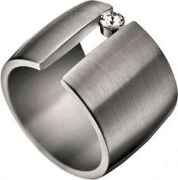 Esprit ESRG001421 Laurel - Ring - Zilverkleurig staal - Zirkonia