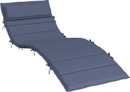 vidaXL - Ligbedkussen - 180x60x3 - cm - oxford - stof - marineblauw