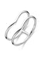 Casa Jewelry - Dames Ring - Gerhodineerd Zilver - Maat 56