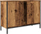 vidaXL - Wastafelkast - 80x30x60 - cm - bewerkt - hout - oud - houtkleurig