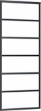 vidaXL - Schuifdeur - met - beslag - 76x205 - cm - aluminium - en - ESG-glas