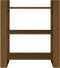 vidaXL - Boekenkast/kamerscherm - 80x35x91 - cm - massief - hout - honingbruin