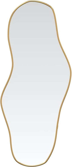 vidaXL - Wandspiegel - 70x30 - cm - goudkleurig