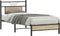 vidaXL - Bedframe - zonder - matras - hout - sonoma - eikenkleurig - 75x190 - cm