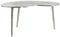 Light & Living Organische Bijzettafel Linos - 53 x 30cm - Nikkel