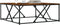 vidaXL - Salontafel - 100x100x40 - cm - bewerkt - hout - gerookt - eikenkleurig