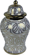 Vaas DKD Home Decor Porselein Gouden Wit Orientaals (17 x 17 x 31 cm)