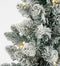 Black Box Trees Gerlos - Smalle Kunstkerstboom met Jute en Warm Witte LED - H75 x Ø36 cm - Groen Frosted