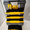 STANLEY 1-79-206 - Gereedschapswagen 3-in-1 - Mobiel met telescopische handgreep - Zwart Geel