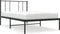 vidaXL - Bedframe - met - hoofdbord - metaal - zwart - 90x200 - cm