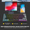 Mechanisch toetsenbord, draadloos, gaming Bluetooth met RGB, tri-modi gaming toetsenbord QWERTZ (BT5