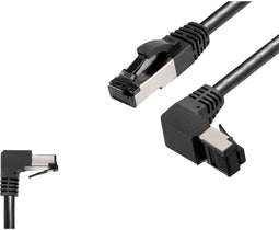 BKL Electronic 144020 RJ45 Netwerkkabel, patchkabel CAT 8.1 S/FTP 3 m Zwart Halogeenvrij 1 stuk(s)
