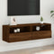 vidaXL - Tv-wandmeubel - 100x30x30 - cm - bewerkt - hout - bruin - eikenkleur