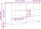 vidaXL - Dressoir - Zwart - Eiken - 103,5x35x70 - cm