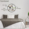 Happy Goods - Wandrek Rond - 42cm - 100% Paulownia Hout en Metaal - Zwart