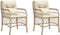 vidaXL - Tuinstoelen - 2 - st - met - kussens - poly - rattan - beige