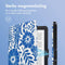 imoshion E-reader Hoesje - Geschikt voor Kobo Clara 2E, Tolino Shine 4 - Design Sleepcover Bookcase - Flower Tile