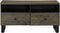 vidaXL - Salontafel - 80x54x40 - cm - massief - mangohout - zwart